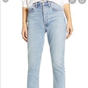 Agolde Riley High Rise Straight Crop in Renewal